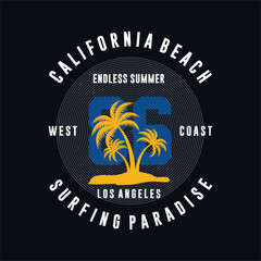 California, Los Angeles typography for t-shirt printing, and other uses