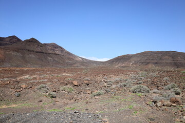view of a mountain in Jandia Natural Park to Fuerteventura