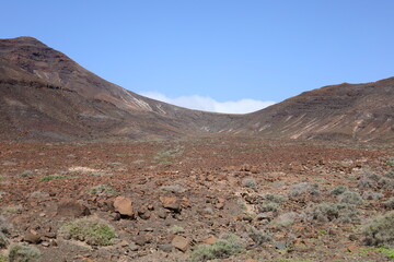 view of a mountain in Jandia Natural Park to Fuerteventura