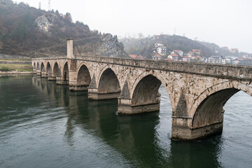 Naklejka premium Mehmed Pasa Sokolovic bridge, Visegrad