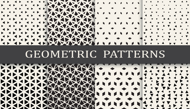 Geometric halftone pattern set