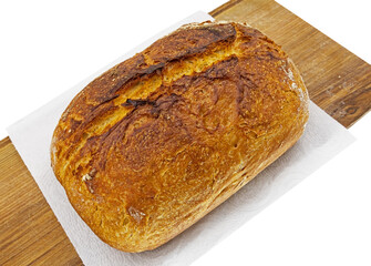 a loaf of freshly baked bread