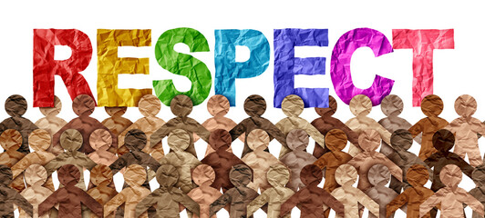 People respect and respecting diversity in society and appreciation for international diverse...