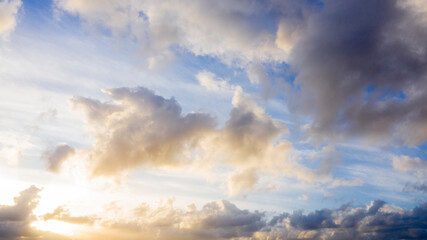 View of sky with clouds at sunset