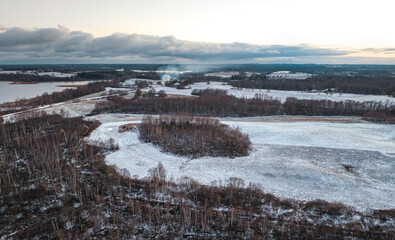 A winter day in the countryside of Latgale
