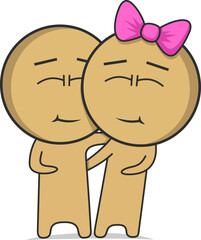 Boy and girl together 