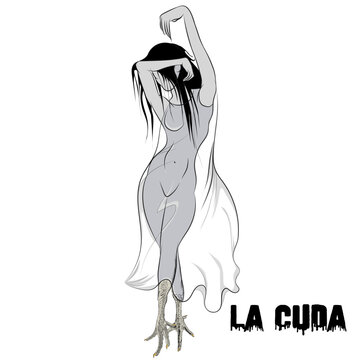 The CUDA, a sordid and terrifying being. In general, it usually manifests itself in the edges of roads or trail crossings that lead to the communities.