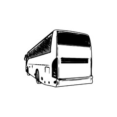 black and white bus drawing sketches for learning coloring and pamphlets