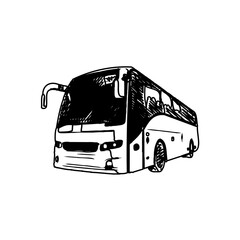 black and white bus drawing sketches for learning coloring and pamphlets