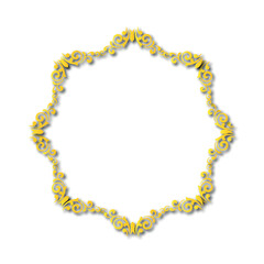 Frame, in the style of an ornament, Vector illustration eps 10, Art.	