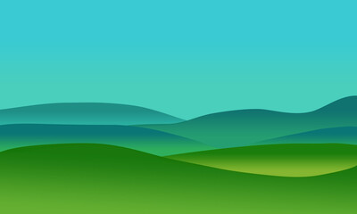 Obraz premium Mountain and sky landscape graphics