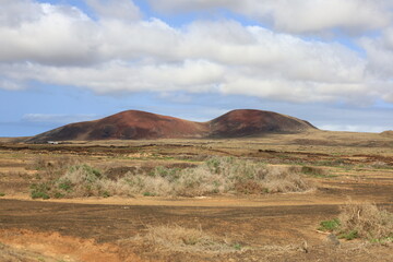 View on volcanes de Bayuyo to Fuerteventura
