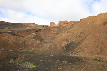 View on volcanes de Bayuyo to Fuerteventura
