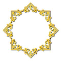 Frame, in the style of an ornament, Vector illustration eps 10, Art.	