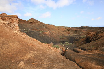 Fototapeta premium View on volcanes de Bayuyo to Fuerteventura 