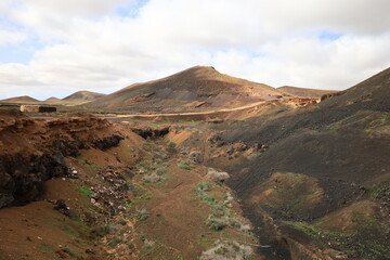 View on volcanes de Bayuyo to Fuerteventura
