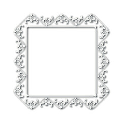 Frame, in the style of an ornament, Vector illustration eps 10, Art.	
