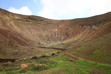 View on volcanes de Bayuyo to Fuerteventura
