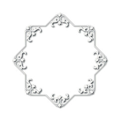 Frame, in the style of an ornament, Vector illustration eps 10, Art.	