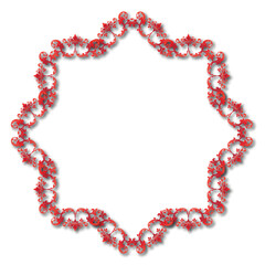 Frame, in the style of an ornament, Vector illustration eps 10, Art.	