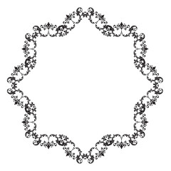 Frame, in the style of an ornament, Vector illustration eps 10, Art.	