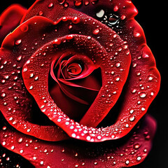 beautiful macro shot of rose for valentine gift