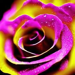 beautiful macro shot of rose for valentine gift