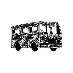 black and white bus drawing sketches for learning coloring and pamphlets