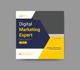 Digital marketing social media post design