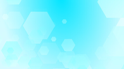 Abstract hexagon cross geometric white blue pattern medical background.