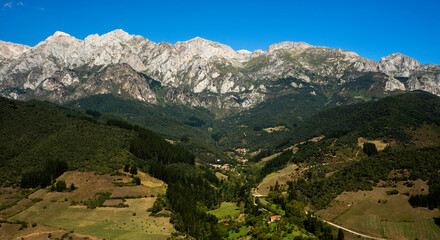 Fototapeta premium Landscape in Picos de Europa, Cantabria, Spain