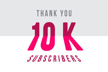 10 K subscribers celebration greeting banner with Tiled Design