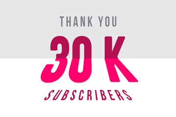 30 k subscribers celebration greeting banner with Tiled Design