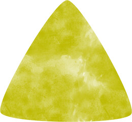 Olive watercolor rounded triangle