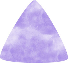 Liliac watercolor rounded triangle