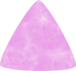 Light purple watercolor rounded triangle