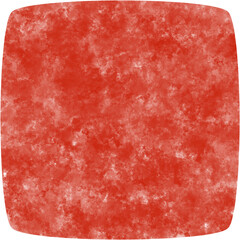 Red watercolor rounded square 