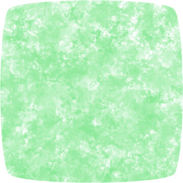 Green watercolor rounded square 
