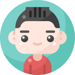 Male avatar profile flat icon