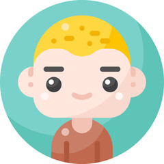 Male avatar profile flat icon