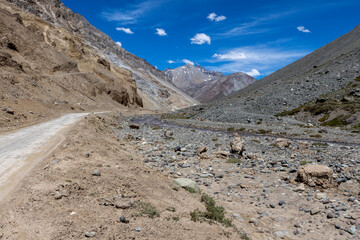 Traveling the Cajon del Maipo near Santiago, Chile