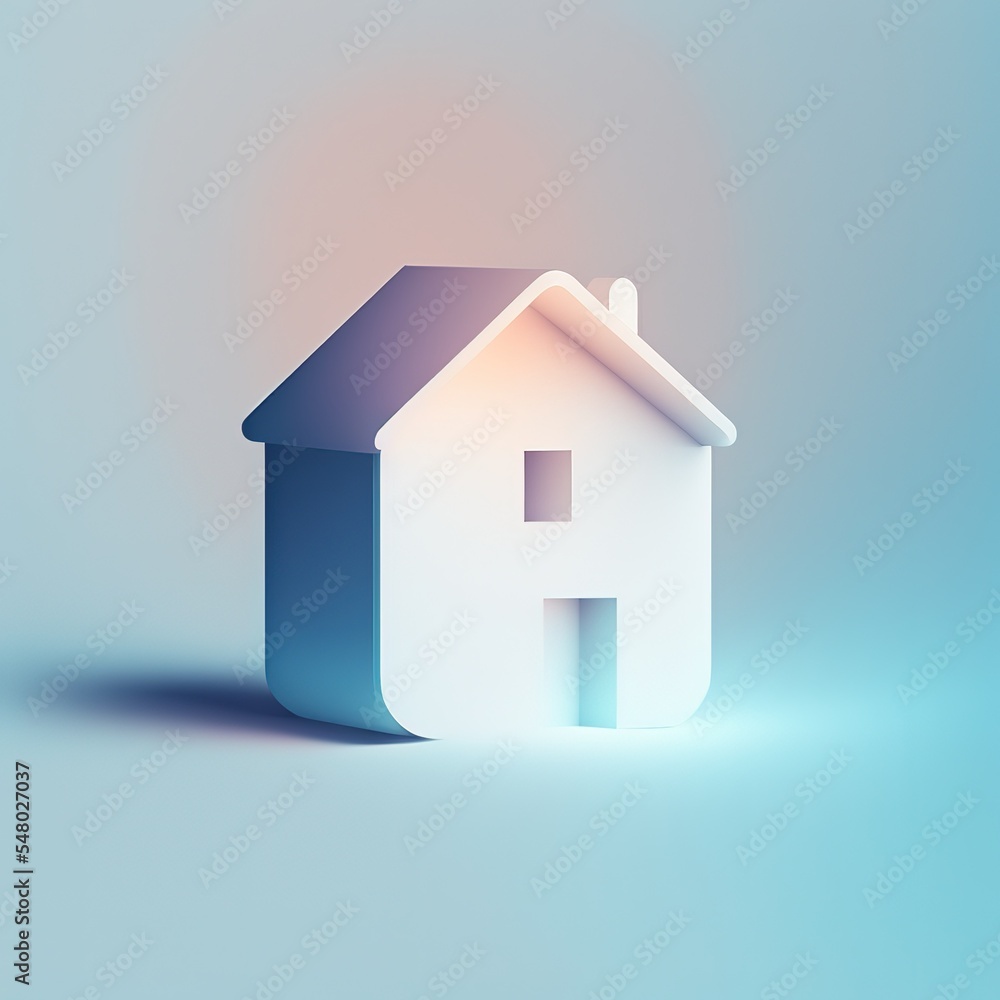 Aufkleber light dma icon with window and pipe isolated on white background. cartoon mimal soft style. 3d illus