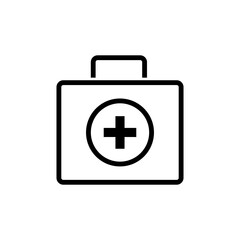 Bag medicine icon vector logo design template