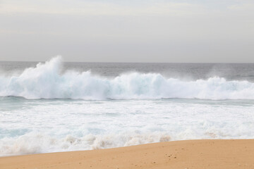 Brave sea of the coast of Alentejo in Portugal