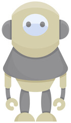 cute cartoon robot character illustration