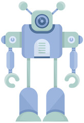 funny robot character avatar