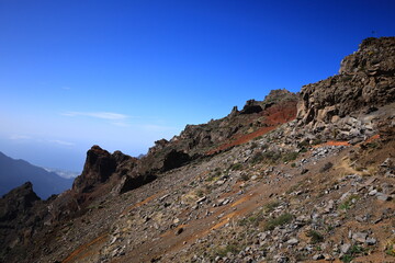 Fototapeta na wymiar Viewpoint Caldera on the Palma Island
