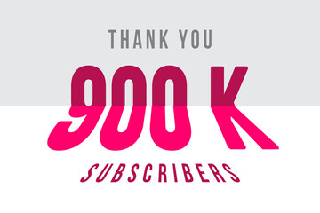 900 K  subscribers celebration greeting banner with Tiled Design