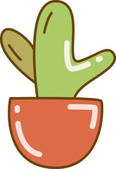 doodle cactus icon