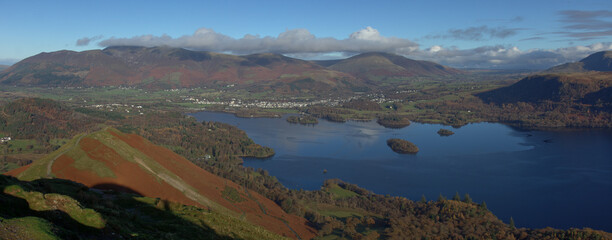 Catbells and Derwent Water - autumn in the mountains